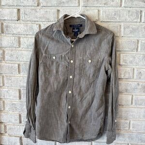 Old Navy Charcoal Button-Up Shirt